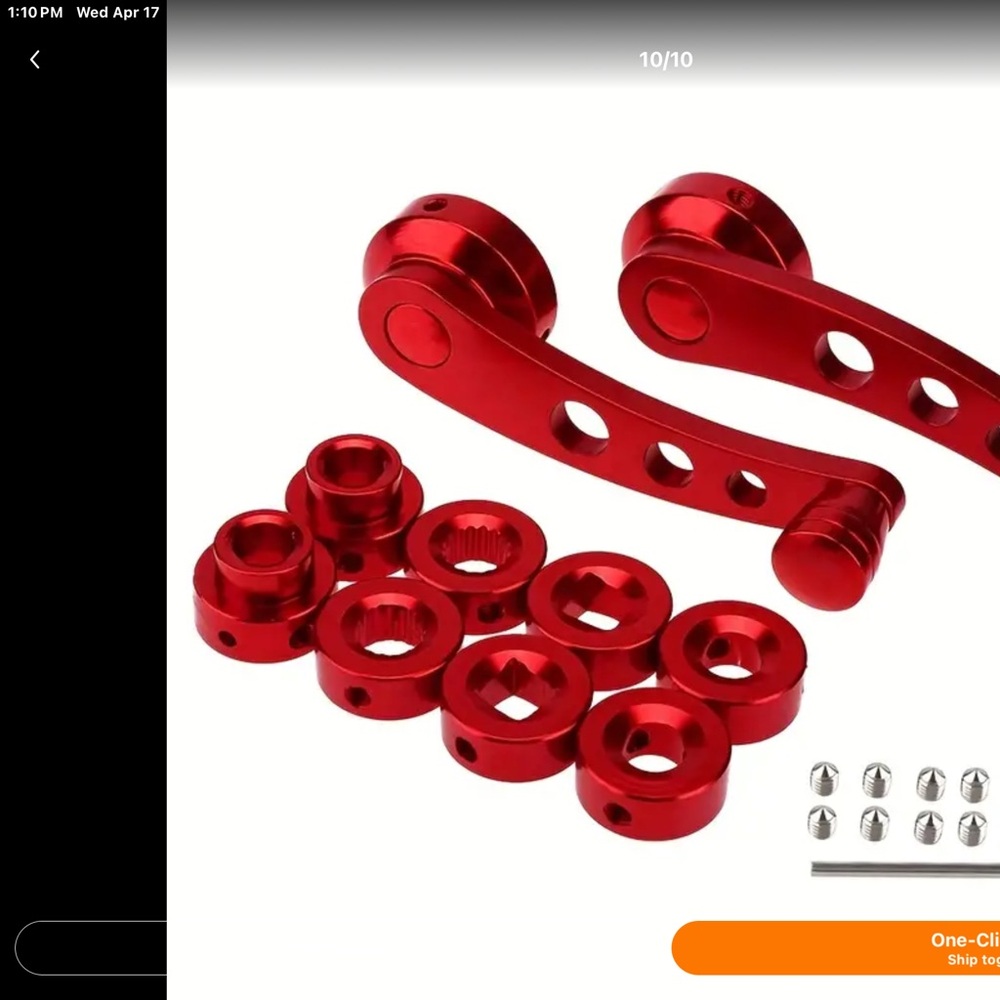 Set OF Four Universal Aluminum Alloy Window Crank Handle Winder Set of 4 Handles